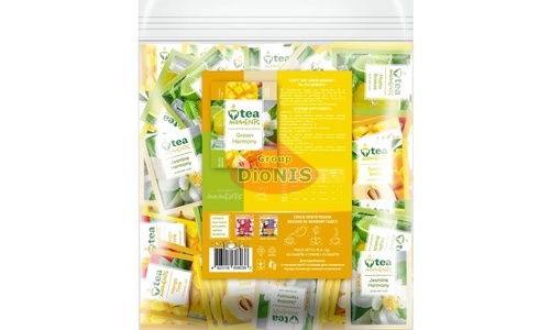 Набор чая Tea Moments Green Harmony Зеленая Гармония 48 сашетов 4 вкуса по 12 шт - 1