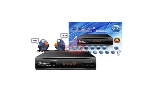 Ресивер Eurosky ES-19 HD Combo DVB-S2/T2/С Супутниковий і Т2 тюнер Комбінований - 4