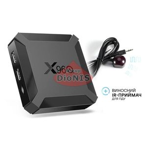Смарт приставка X96Q + Виносний IR 2/16 GB 4K Allwinner H313 Android 10.0 WiFi 2.4