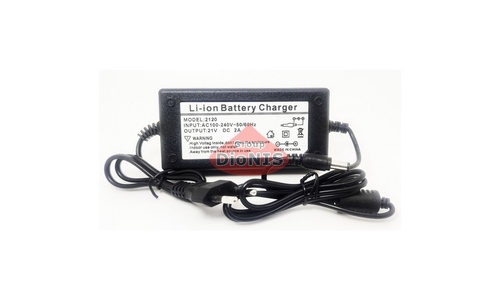 СЗУ - Сетевое зарядное устройство 21V/2A DC 5.5 * 2.5 Li-Ion Battery Charger MODEL 2120 - 1
