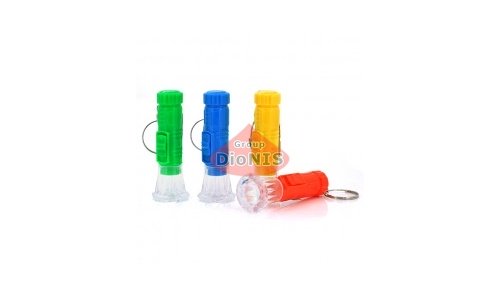 Кишеньковий ліхтарик A072, 1LED, 1 режим, корпус - пластик, живлення 3 * LR41, Yellow, ОЕМ - 1