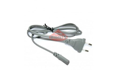 Кабель питания 220V 1.8m Voltronic 0.75 мм CEE 7/16 - IEC C7 2-х контактный Серый (21283) - 1