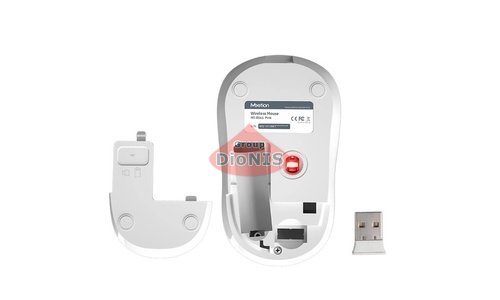 Мышь беспроводная MeeTion MT-R545 Белая оптическая Mouse Wireless 2.4GHz 1600 dpi - 3