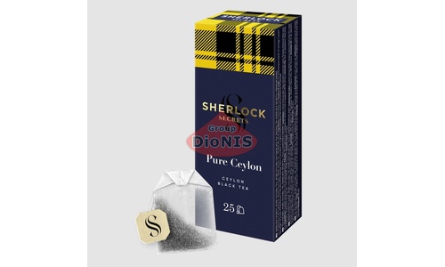Чай черный Sherlock Secrets Pure Ceylon Чистый Цейлон 25 пак по 2 г - 2