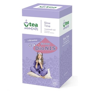 Чай травяной Tea Moments Slow Time Замедленное время 22 саш по 1.8 г + Витамины, ромашка, лаванда, мелисса