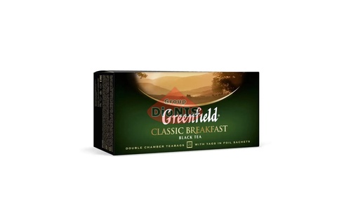 Чай черный Greenfield Classic Breakfast 25 пакетов по 2 г термосаше Гринфилд - 1