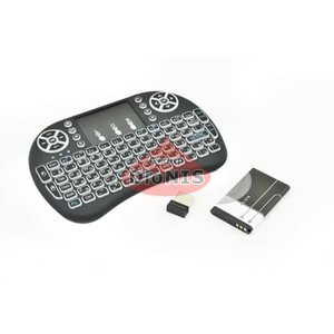 Клавіатура бездротова з тачпадом Air Keyboard mini size і8 2.4G акумулятор LED EN/RU