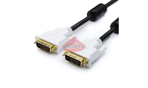 Кабель Dvi-Dvi 10.0m ATCOM 24/24 PIN 24+1 DVI-D 2 ферита Black 10702 - 1