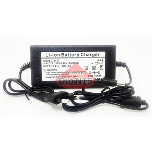 Мережевий зарядний пристрій 21V/2A DC 5.5 * 2.5 Li-Ion Battery Charger MODEL 2120