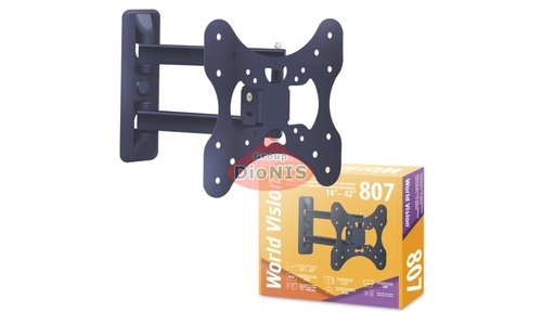 Крепление ТВ World Vision 807 (черный) Кронштейн Выносной, поворотно-наклонный 14-42" до 30 кг - 1