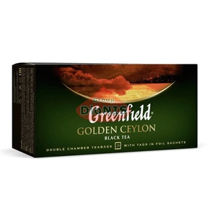 Чай черный Greenfield Golden Ceylon 25 пакетов по 2 г цейлонский, термосаше Гринфилд