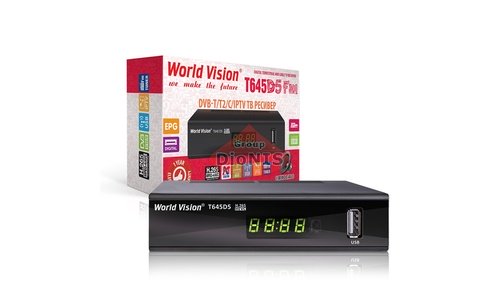 Приставка Т2  World Vision T645D5 FM H.265 Цифровий ефірний DVB-T2/C ресивер тюнер - 2