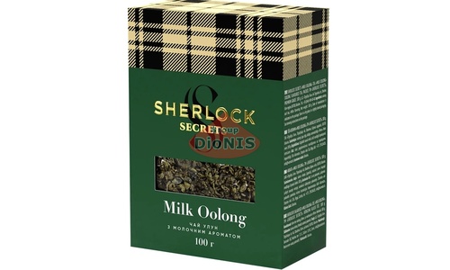 Чай Улун Sherlock Secrets Milk Oolong 100 г крупнолистовой с молочным вкусом - 1