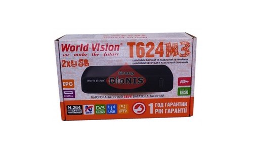 Ресивер World Vision T624M3/Т624М3 Цифровой эфирный C/T2 тюнер IPTV Внешний блок питания - 6
