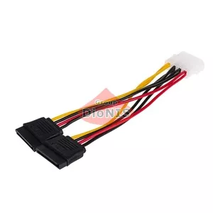 Кабель Molex 4 pin - 2*SATA 15 pin 16см ATCOM для питания (16148)