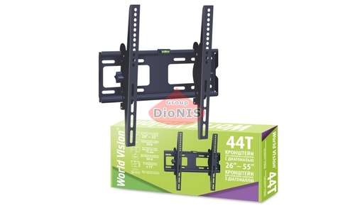 Крепление ТВ World Vision 44T (черный) Кронштейн Наклонный 26-55 до 60 кг - 1