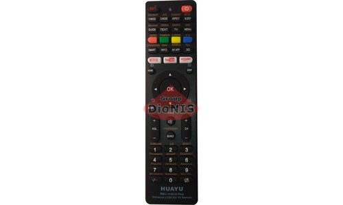 Пульт для телевізора HUAYU RM-L1130+X PLUS Універсальний 100 кодувань Чорний - 1