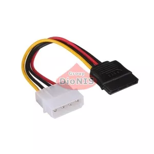Кабель-переходник SATA 15 pin - Molex 4 pin Voltronic для питания (00155)