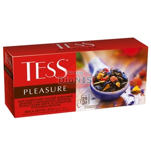 Чай черный TESS PLEASURE 25 пакетов по 1.5 г с шиповником, яблоком и лепестками цветов