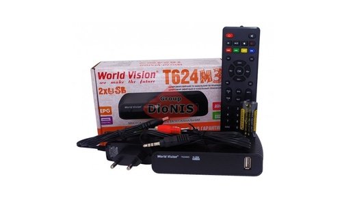 Ресивер World Vision T624M3/Т624М3 Цифровой эфирный C/T2 тюнер IPTV Внешний блок питания - 4