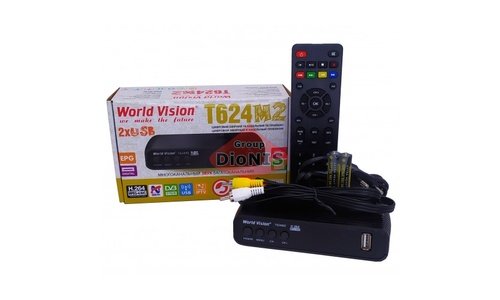 Ресивер World Vision T624M2/Т624М2 Цифровий ефірний C/T2 тюнер IPTV Внутрішній блок живлення - 4