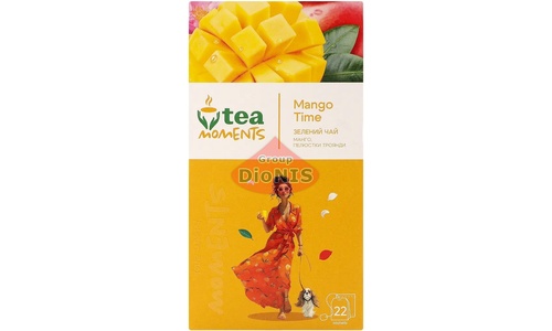 Чай зеленый Tea Moments Mango Time Время Манго 22 саш по 1.6 г манго, лепестки розы - 3
