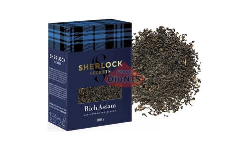Чай черный Sherlock Secrets Rich Assam Насыщенный Ассам 100 г Среднелистовой - 2