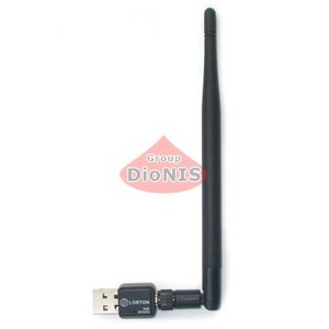 Адаптер USB WiFi LORTON (на чипе 5370) 5 dBi с внешней съемной антенной (203 мм) 150 Мбит/с Сетевой адаптер b/g/n