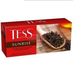 Чай черный TESS SUNRISE 25 пакетов по 1.8 г цейлонский