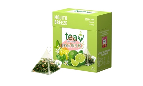 Чай зеленый Tea Moments Mojito Breeze Мохито Бриз 20 пирамидок по 1.7 г - 1