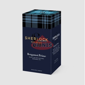 Чай черный Sherlock Secrets Bergamot Prime Бергамот Прайм 22 саш по 2 г с натуральным маслом