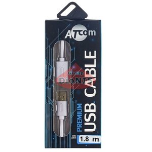 Удлинитель USB 2.0 AM/AF 1.8 m ATCOM Белый GOLD блистер 13425