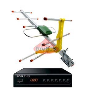 Комплект: ресивер TIGER T2 IPTV PLUS + Антена ES-003