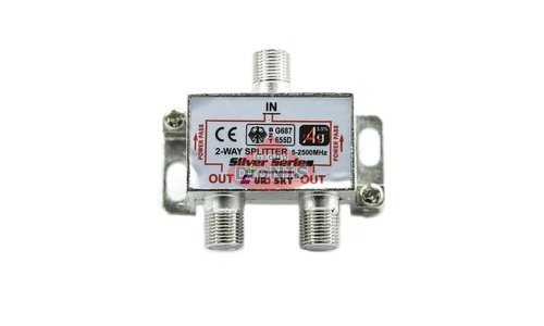 Splitter 2-WAY Eurosky 5-2500MHZ Розгалужувач з проходом напруги 5В супутникове, ефірне, кабельне ТБ - 1