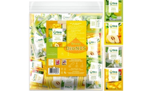 Набор чая Tea Moments Green Harmony Зеленая Гармония 48 сашетов 4 вкуса по 12 шт - 2