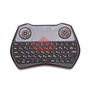 Клавіатура бездротова з тачпадом Rii i28С (аккум-р, EN-білий, RU-білий)