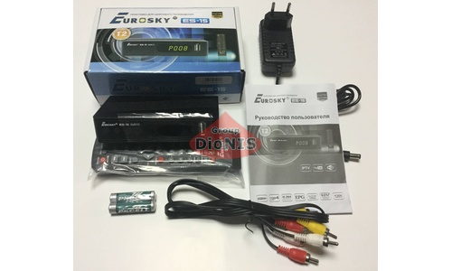 Ресивер Eurosky ES-15 цифровой эфирный DVB-T2 - 4