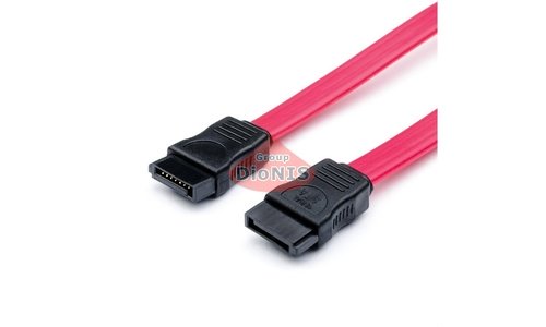 Кабель SATA 7 pin - SATA 7 pin 50см ATCOM красный (3797) - 1