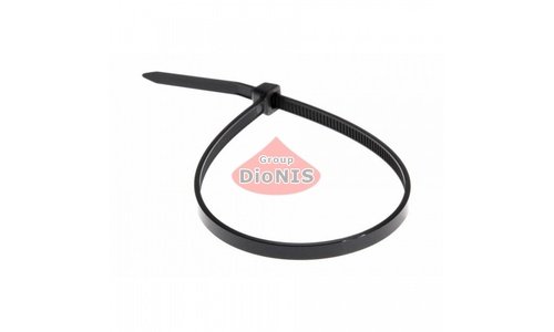 Стяжка 4.0х200 мм RITAR для кабелю 100 шт нейлоновий хомут високої якості -45С до + 80С Чорний - 1