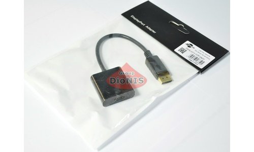 Конвертер Display Port папа на HDMI мама 10cm ATCOM Black FULL HD 16852 - 2
