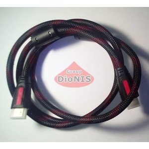 HDMI - HDMI кабель 1,5м Red Foliage 1.4v black/red 1080р FullHD
