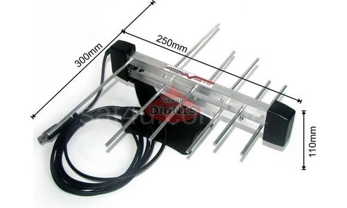 Антенна DVB-T2 Комнатная Альфа-01 (v) 4-6 дБ до 15 км - 2