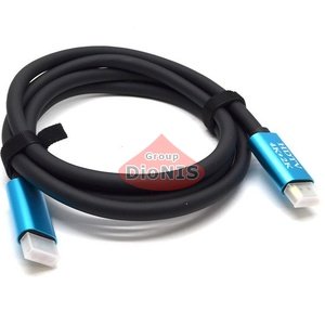 HDMI - HDMI кабель 1,5м GTX Premium Series 4K 60HZ v2.0 Чорний/Синій (8643)