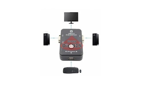 2-х портовий KVM свіч перемикач USB (15677) Model KVM-21UA 2Port USB 2.0 Switch - 3