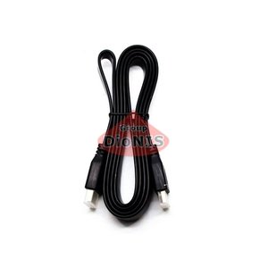 HDMI - HDMI кабель 1,0м чорний плоский v1.4 (8849) 1080р FullHD