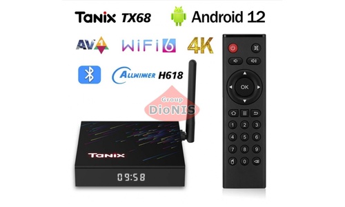 Смарт приставка Tanix TX68 4/32 GB Allwinner H618 Android 12 WiFi 2.4/5.0+BT - 1