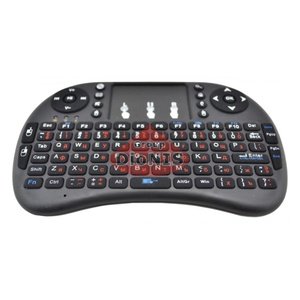 Клавіатура бездротова з тачпадом Air Keyboard mini size і8 2.4G (аккум-р, NO LED, EN-біл.RU-черв.)