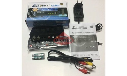 Ресивер Eurosky ES-15 цифровой эфирный DVB-T2 - 5