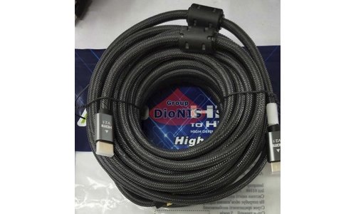 HDMI - HDMI кабель 10,0м ATCOM Premium Series 4K 60HZ v2.1 Черный/Серый (23710) - 1