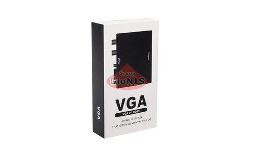 Конвертер ATCOM перехідник з VGA + 2RCA to HDMI CONVERTER HDV01 Чорний (15271) - 3